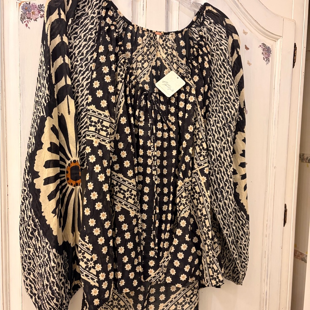 Free People Elena Printed Top